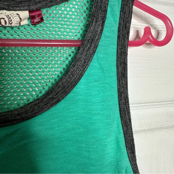 SO Tank Top Colourblock Teal & Grey Size Small - Picture 10 of 16